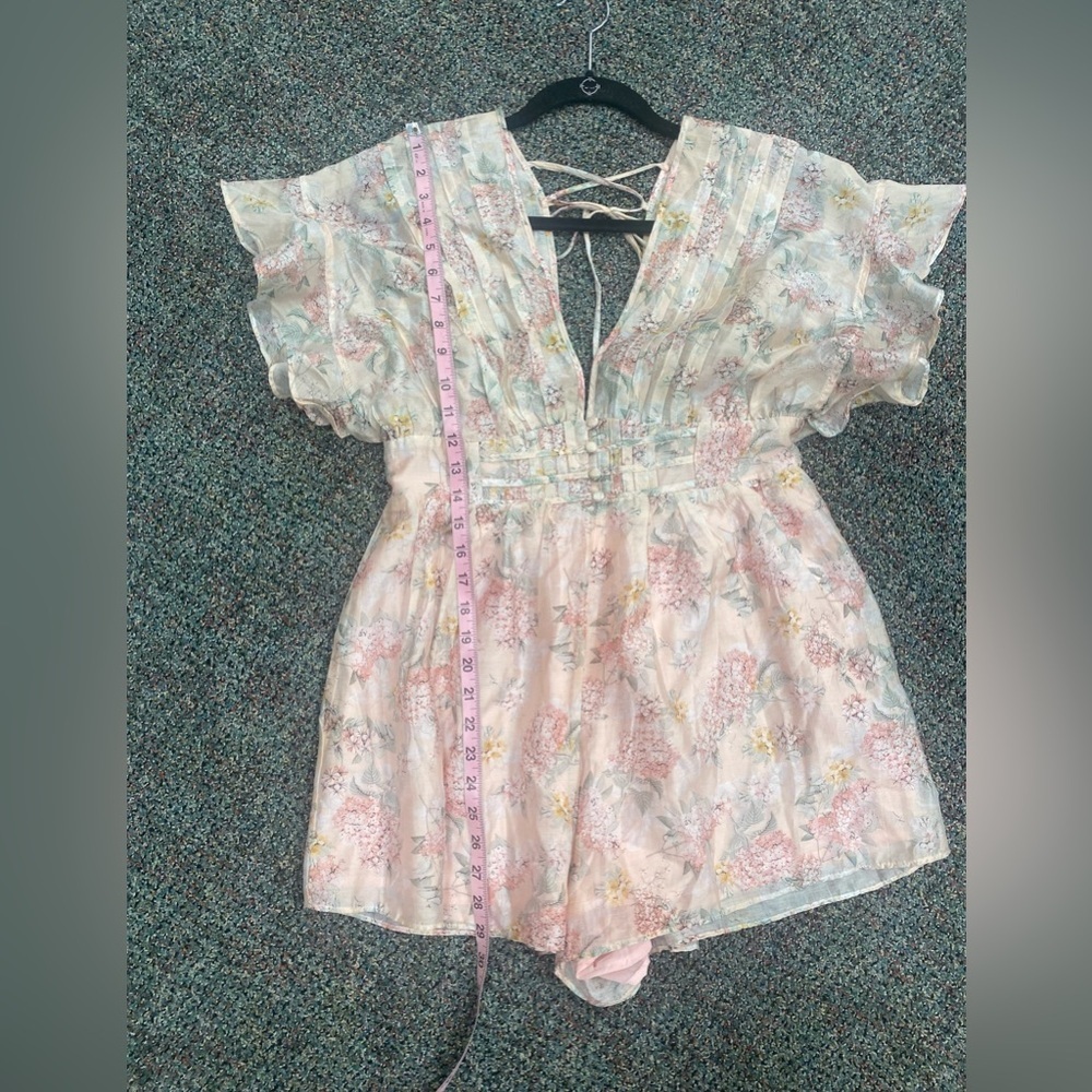 NWT STORIA Remembering Spring Floral Pleated Romper~Blush~Size M - Picture 7 of 15